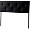Baxton Studio Dalini Queen Black Faux Leather Headboard with Faux Crystal Buttons 106-5366 - alternate 3